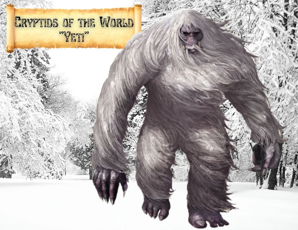 Cryptids of the World - YETI / Made to Order Designs by Big Bear Designs /  Cotton