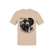 Crypto Ape Graphic Mens Natural T-Shirt
