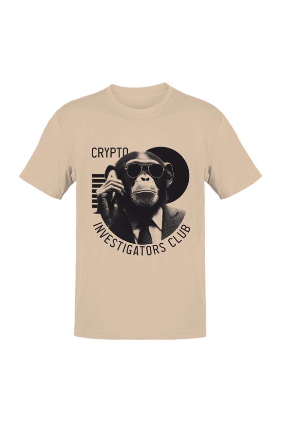 Crypto Ape Graphic Men's Natural T-Shirt
