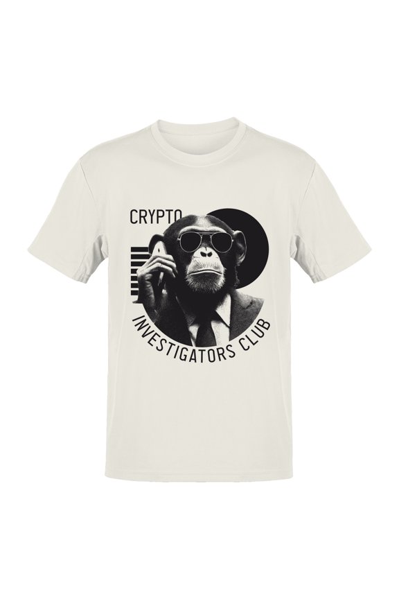 Crypto Ape Graphic Men's Off White T-Shirt