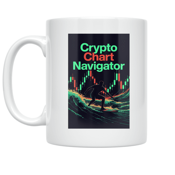 Crypto Chart Navigator Design - Crypto Trader - 11 oz Ceramic Coffee Mug