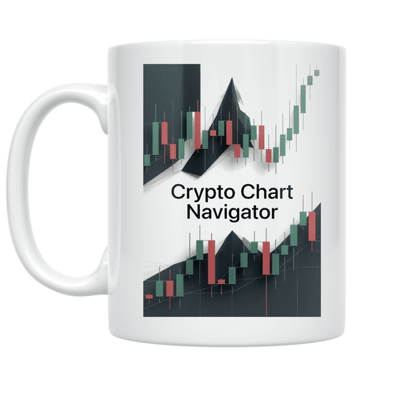 Crypto Chart Navigator Design - Cryptocurrency Trader - 11 oz Ceramic Coffee Mug