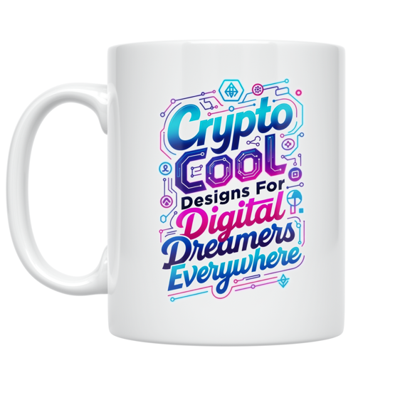Crypto Cool Designs For Digital Dreamers - Tech Enthusiast - 11 oz Ceramic Coffee Mug