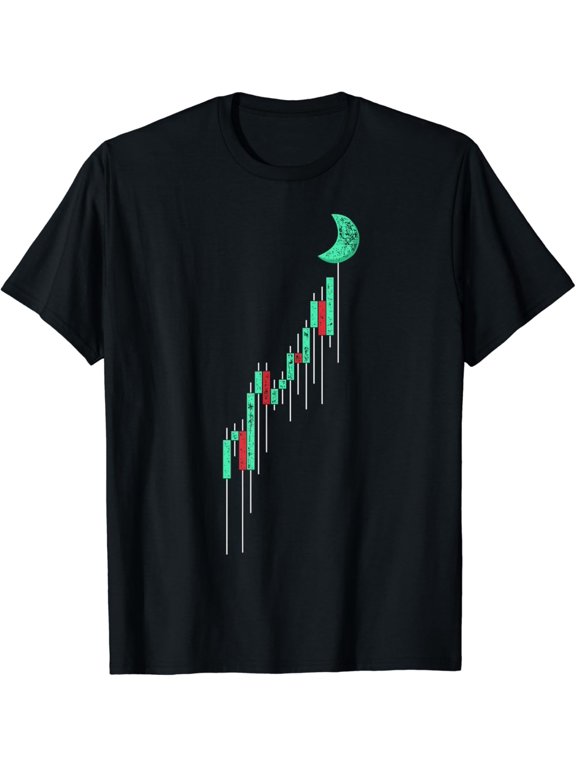 t-shirt Crypto Currency Hodl Vintage Bull Market Chart To The Moon T-Shirt mens,black,women,funny,men,journey,Crew Neck, Short Sleeve,printing