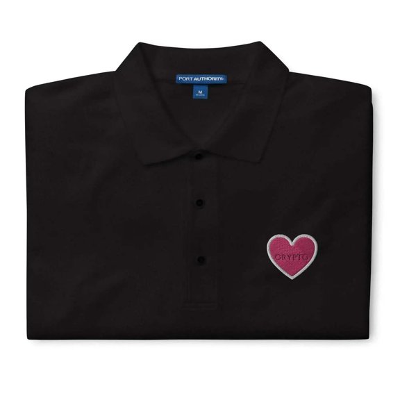 Crypto Heart Polo Shirt