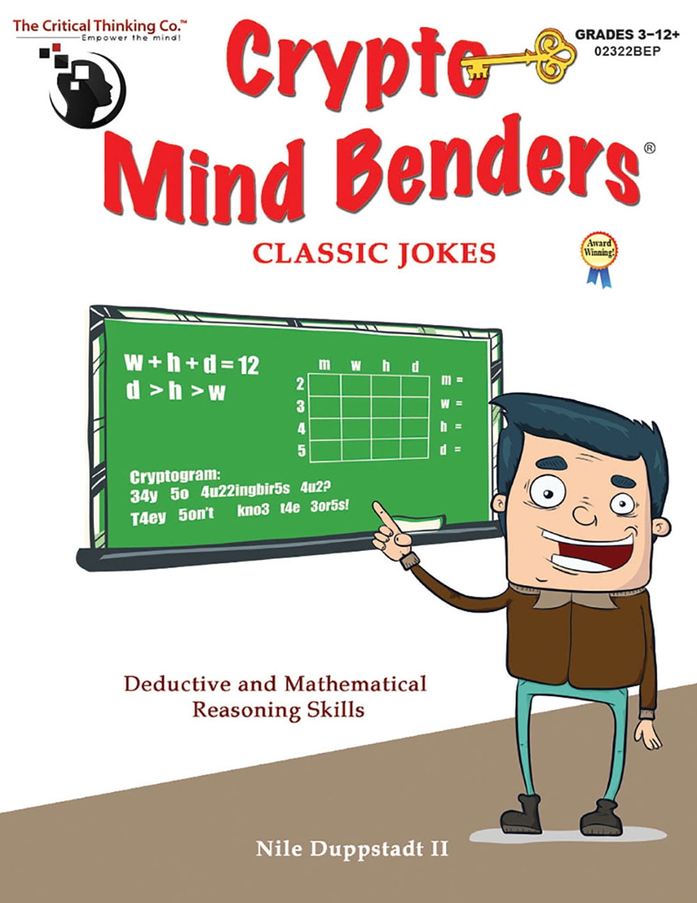 Crypto Mind Benders: Classic Jokes - Deductive and Mathematical Reasoning  Skills (Grades 3-12) - Walmart.com
