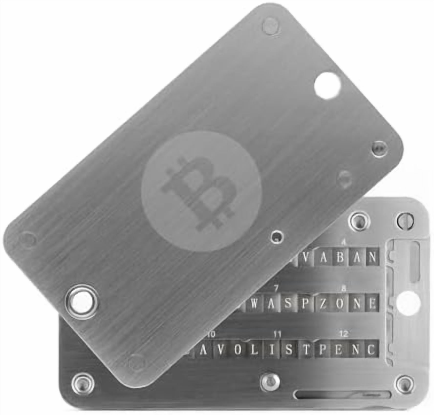 Crypto Seed Phrase Storage, 304 Stainless Steel Secure Bitcoin Wallet ...