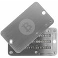 thumbnail image 1 of Crypto Seed Phrase Storage, 304 Stainless Steel Secure Bitcoin Wallet, Private Key Recovery Cold Storage Backup 3 Plates 24 Words Compatible with BIP39 Hardware Wallets,Father's Day Gifts, 1 of 9