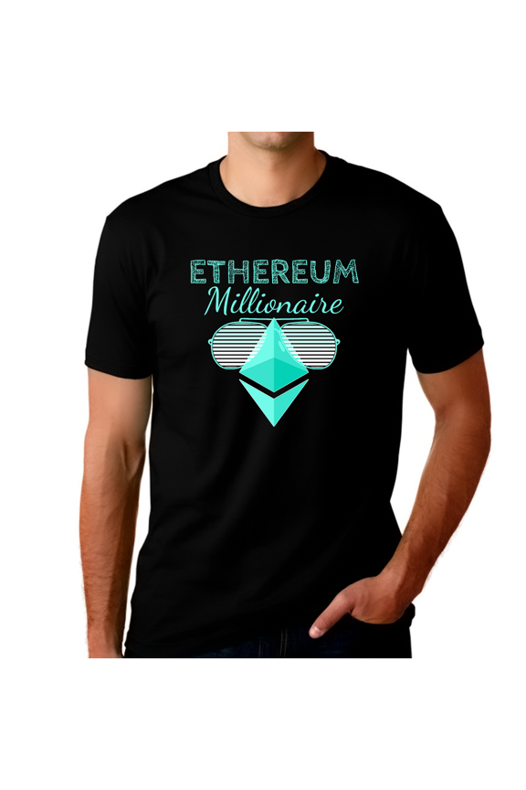 Crypto Shirt for Men Crypto Gifts Ethereum Shirt Crypto Shirt Crypto Millionaire ETH Ethereum Shirt