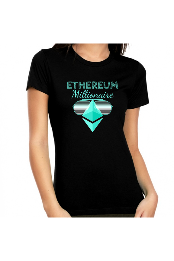 Crypto Shirts for Women Crypto Gifts Ethereum Shirt Crypto Shirt Crypto Millionaire ETH Ethereum Shirt