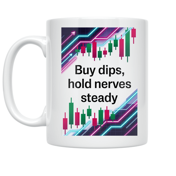 Crypto Trading Design - Day Trader - 11 oz Ceramic Coffee Mug