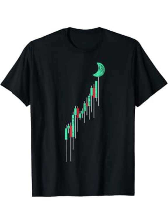 Crypto Trading Hodl Vintage Stock Chart To The Moon T-Shirt