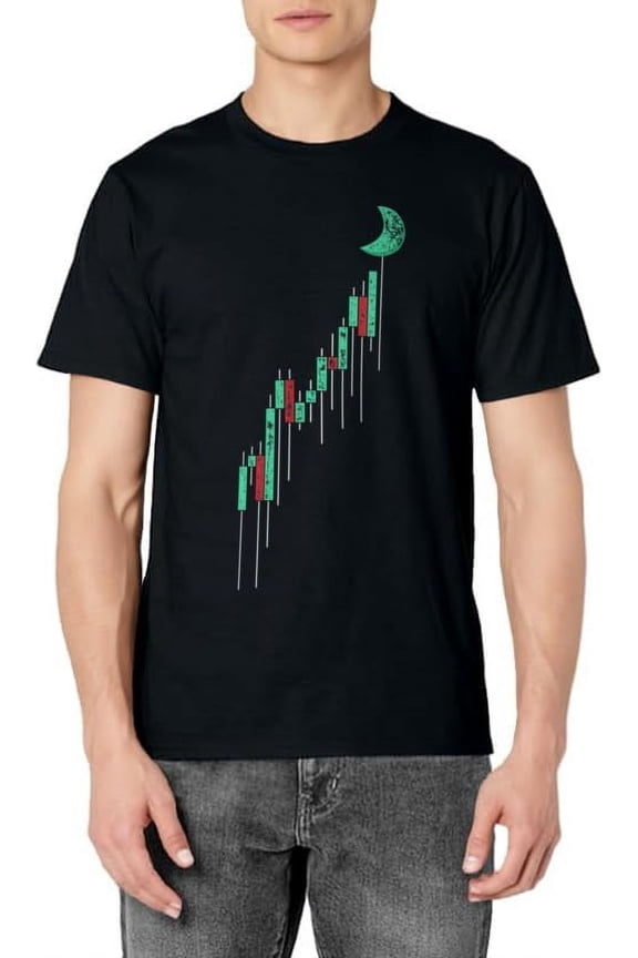 Crypto Trading Hodl Vintage Stock Chart To The Moon T-Shirt