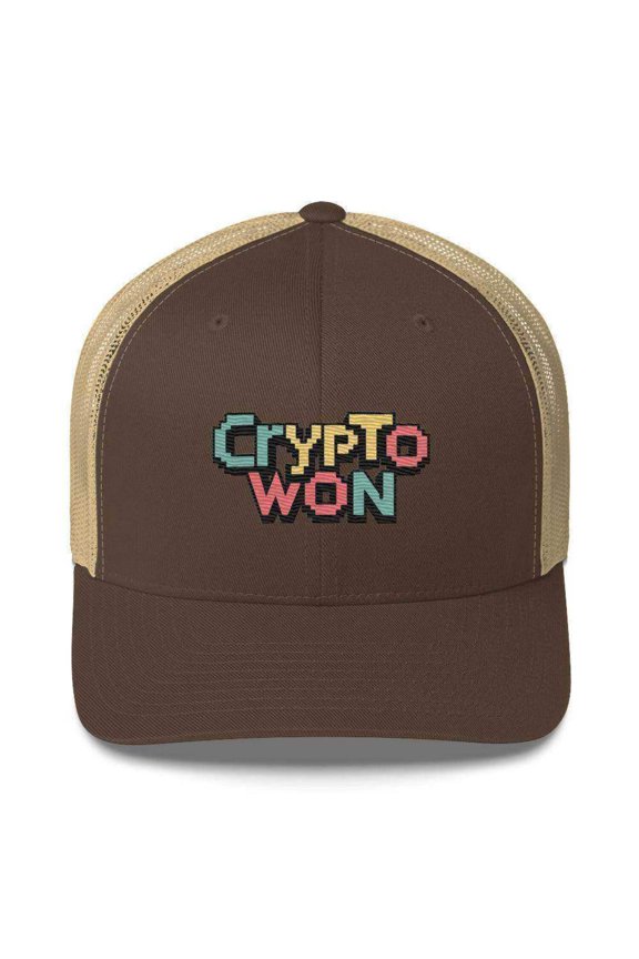 Crypto Won Trucker Cap
