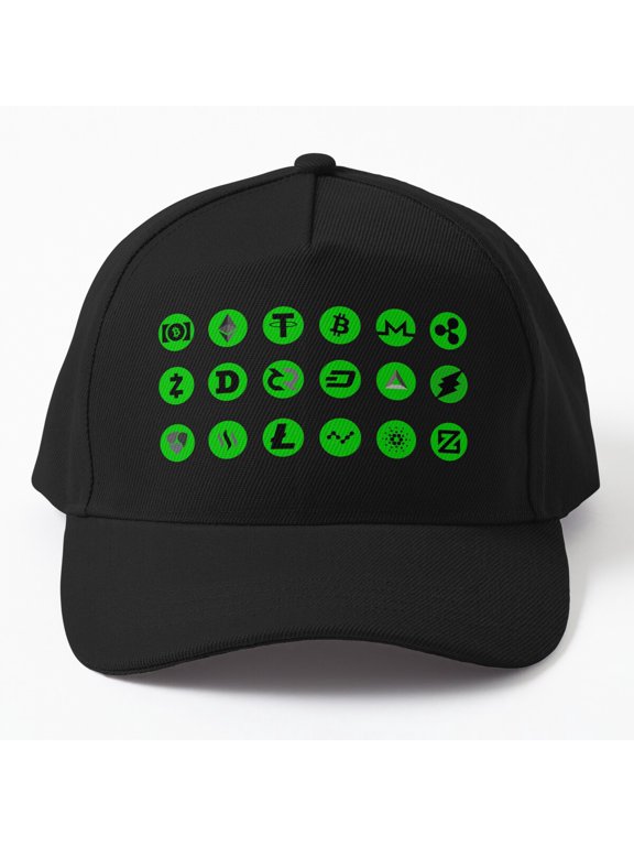 Cryptocurrency Baseball Cap, Finance Market Statement Graphic Design, Classic Everyday Hat