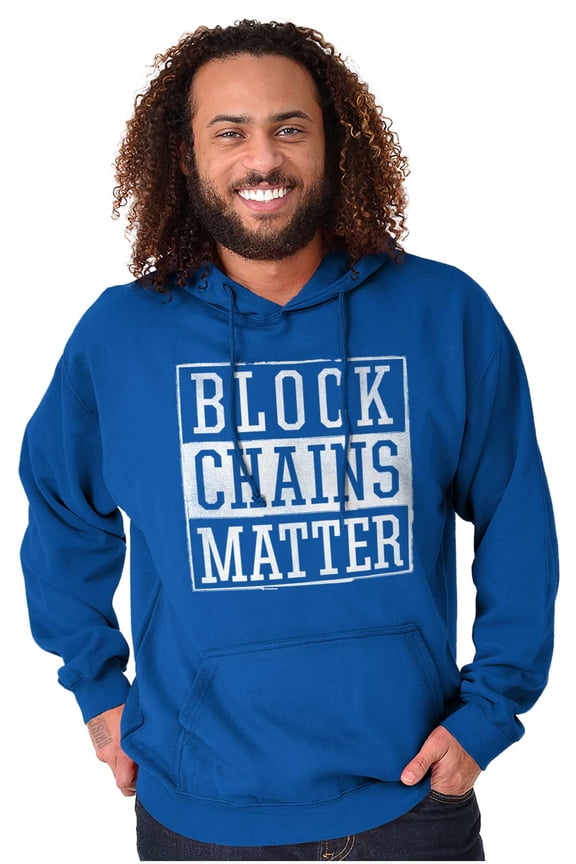 Cryptocurrency Block Chains Matter Hoodie Sweatshirt Women Men Brisco Brands L