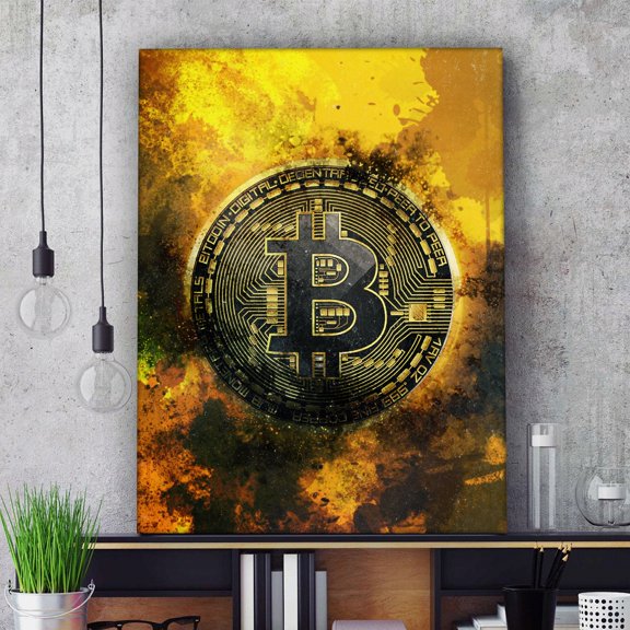 Cryptocurrency Crypto Investor Modern Poster , Poster Print Only