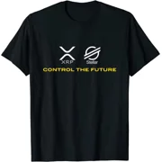 Cryptocurrency t-shirt XRP XLM Coin Control the Future T-Shirt, Coin XRP Tee