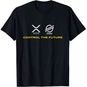 Cryptocurrency t-shirt XRP XLM Coin Control the Future T-Shirt