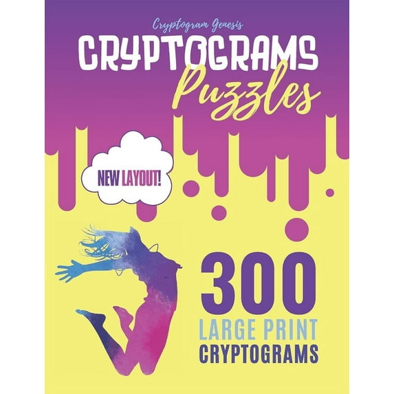 Cryptograms Puzzles: Cryptograms Quotes Puzzles, Cryptogram Families Puzzle Book, Book Of Cryptograms, (Paperback)