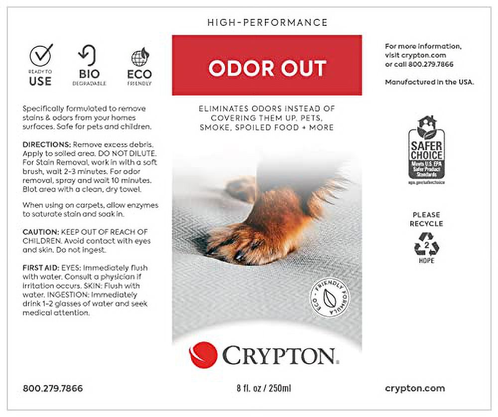 Crypton Upholstery Gold and Purple Stain Remover Kit with Odor Out