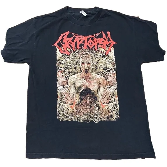 Cryptopsy - Extreme Music Vintage T-Shirt Black Cotton All size S-345XL 8HRT82