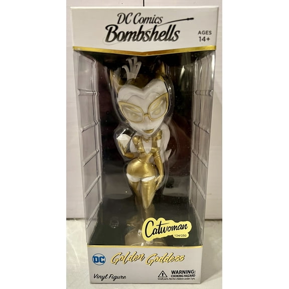 Cryptozoic DC Bombshells Golden Goddess Catwoman Exclusive 7 Vinyl Figure LE250
