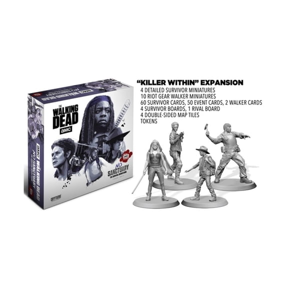 Cryptozoic Entertainment Walking Dead - No Sanctuary, Killer Within Expansion New