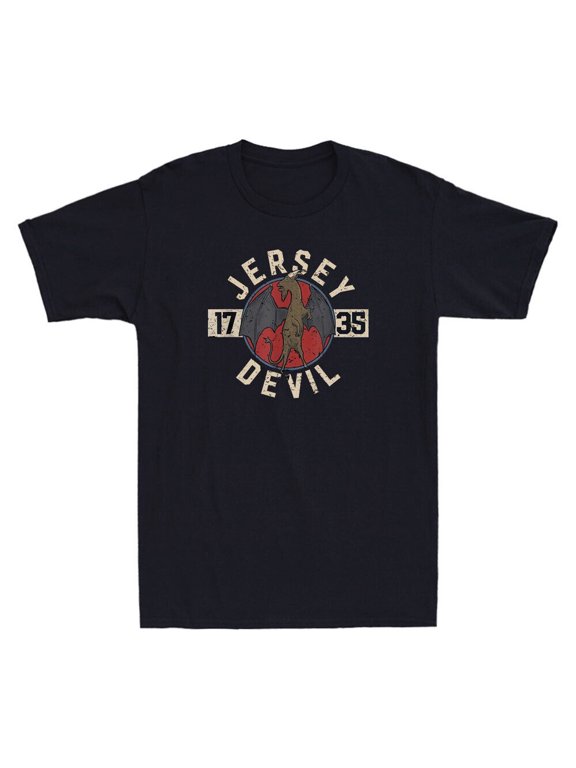 Cryptozoology Jersey Devil Cryptid 1735 Horror Goat Gothic Vintage Men's T-Shirt