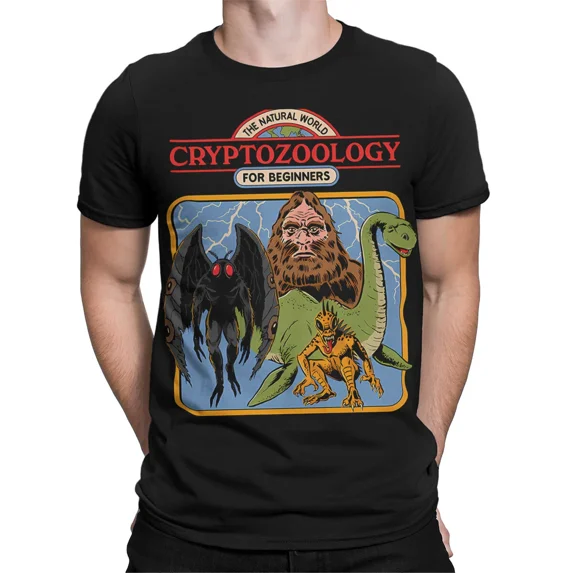 Cryptozoology for Beginners 80s T-Shirt for Mythical Creature Fans #SR# ...