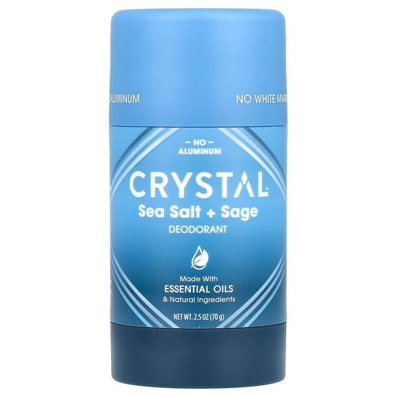 Crystal 2.5 oz Magnesium Deodorant Stick, Sea Salt & Sage