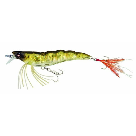 Crystal 3D Suspending 3-1/2" Shrimp Lure, Holographic Ghost Shrimp