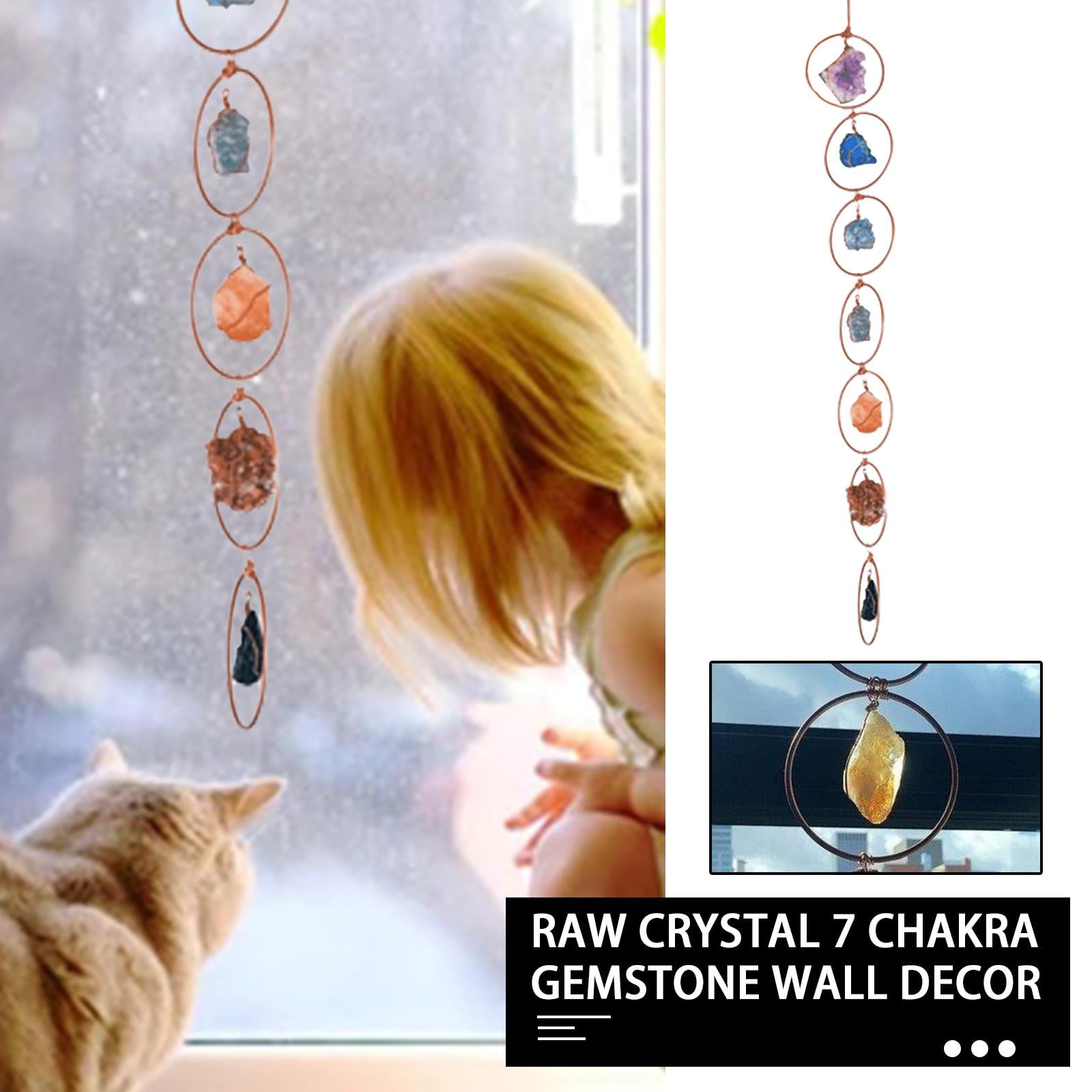 Crystal 7 Chakra Gemstone Wall Decor Natural Stones Hanging Ornament