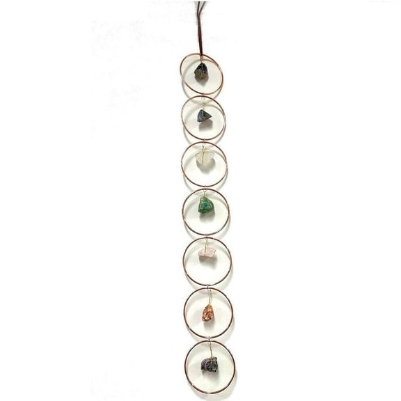 Crystal 7 Chakra Gemstone Wall Room Decor Meditation Ornament Hanging Decoration Stone Crystals Chakra Natural