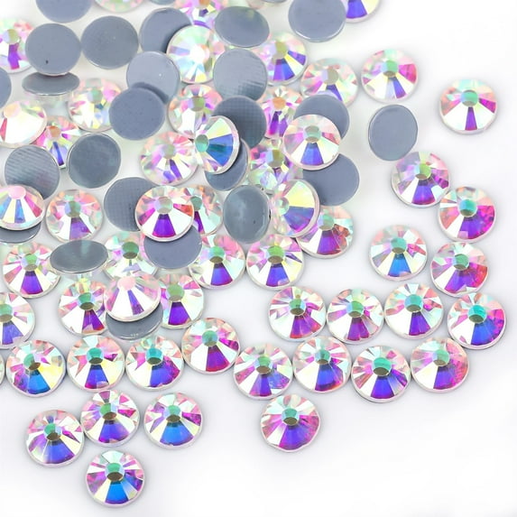 Crystal AB Hotfix Rhinestone Flat Back Iron On Strass Crystal Stones Hot Fix Rhinestones For Fabric Garment Decoration