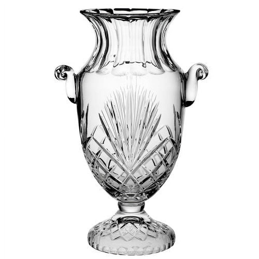 Crystal AMA117 Cut Crystal Centerpiece Footed Vase, 16