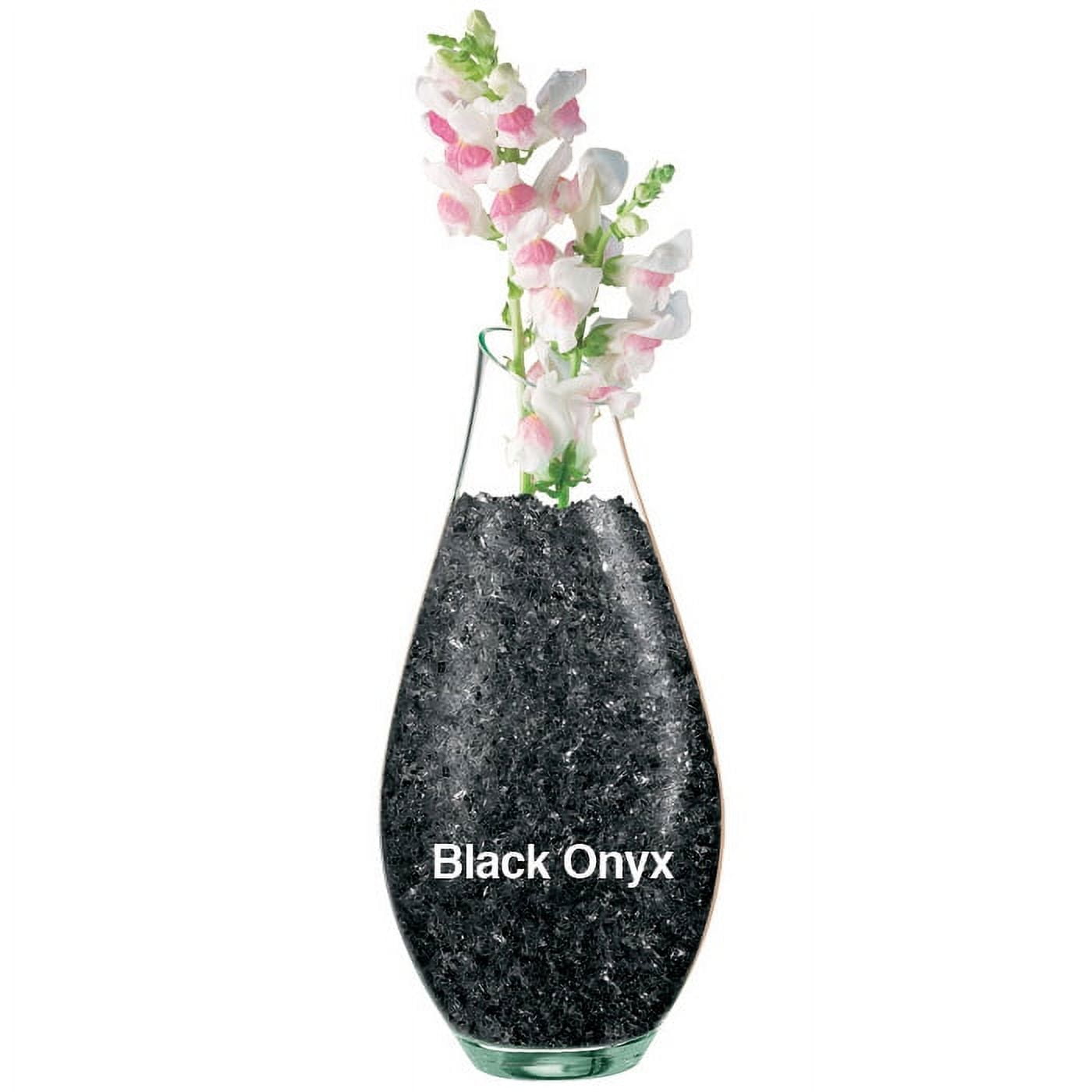 Crystal Accents 1 Pound Jar (Onyx Black) Color Water Storing Crystals