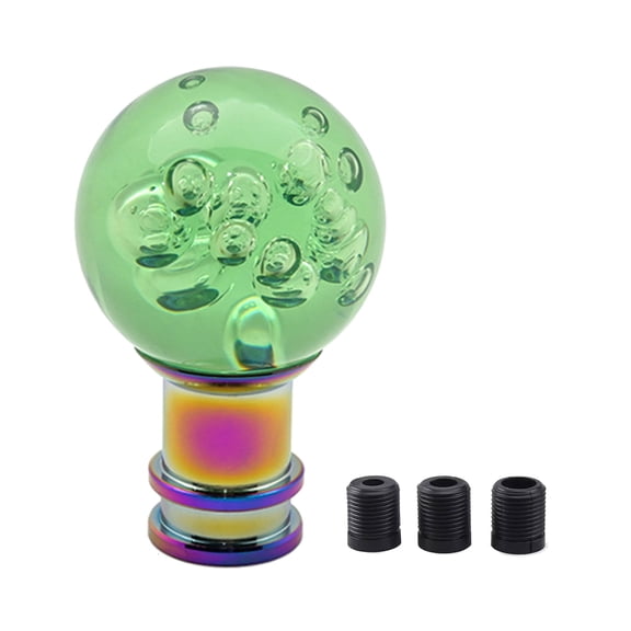 Crystal Acrylic Gear Shifter Knob With 3 Adapters Ergonomic Design For Manual Automatic Transmission Vehicles