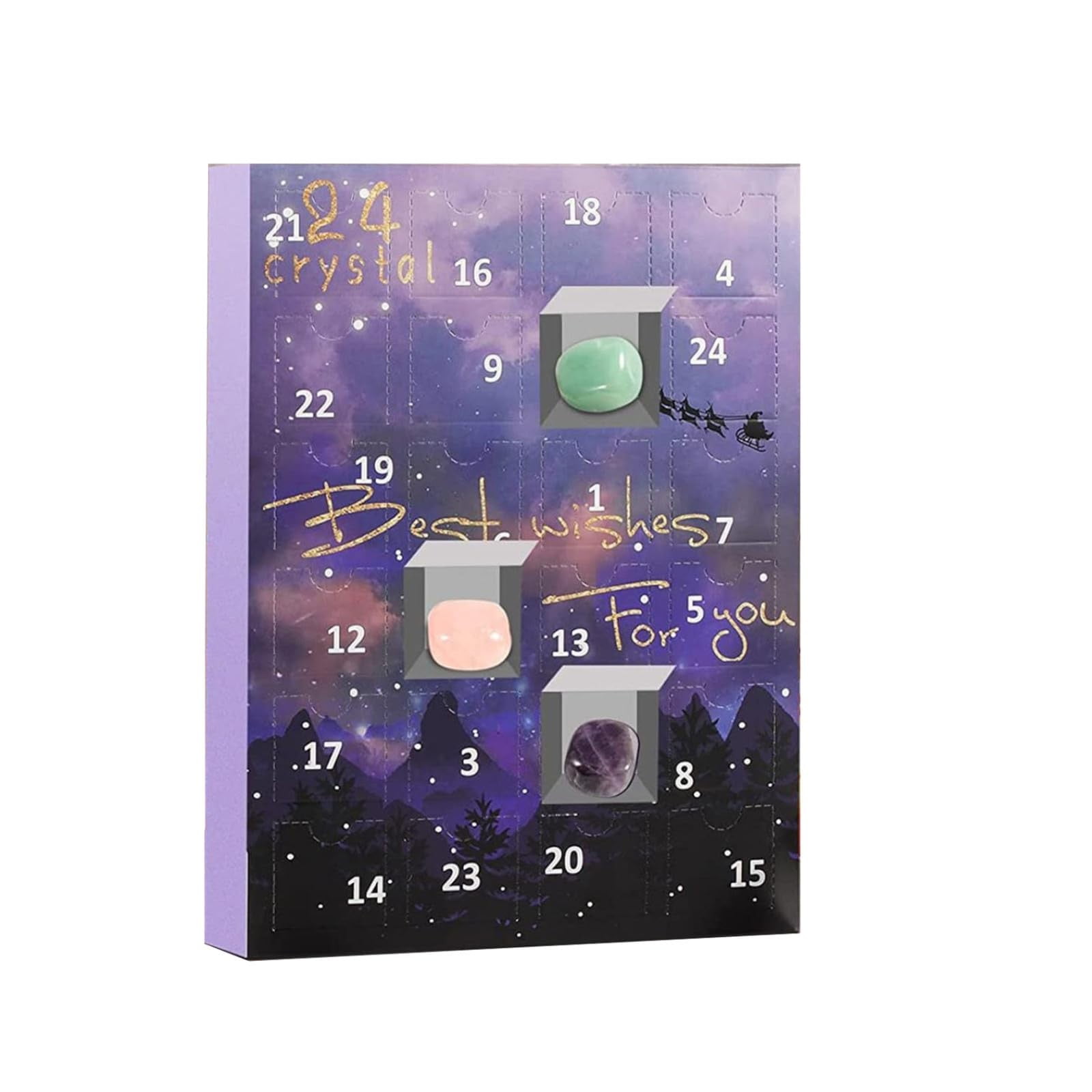Crystal Advent Calendar 2024 Rock Mineral Advent Calendar with 24 Crystal Advent Calendar 2024 Rock Mineral Advent Calendar with 24