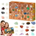 thumbnail image 1 of Advent Calendar 2025, 24 Natural Gemstones & Healing Stones Collection with Geographic Rocks and Minerals, Christmas Countdown Gift for Kids, & Adults, 1 of 8