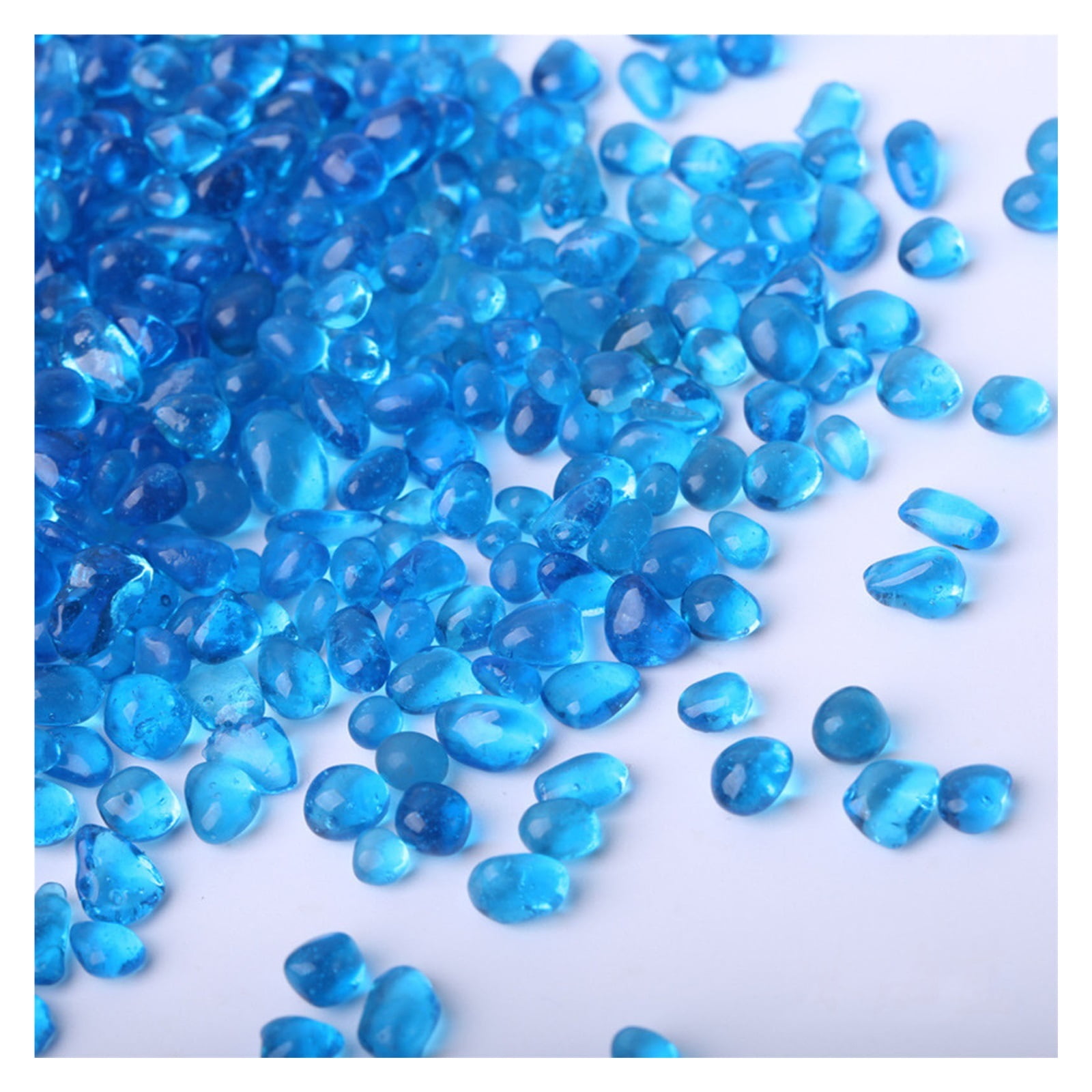 Crystal Agate Gravel, Decoration for Aquarium, 1000g Flowerpot Decorative Glass Stones, Sand for the Bottom of an Aquarium, for Aquarium, Flowerpot Landscaping