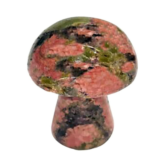 Crystal Agatess Semi Preciouss Mini Small Mushroom Crystal Shape Healing Crystal Natural Gem, Valentines Day Decorations: Desktop Ornament