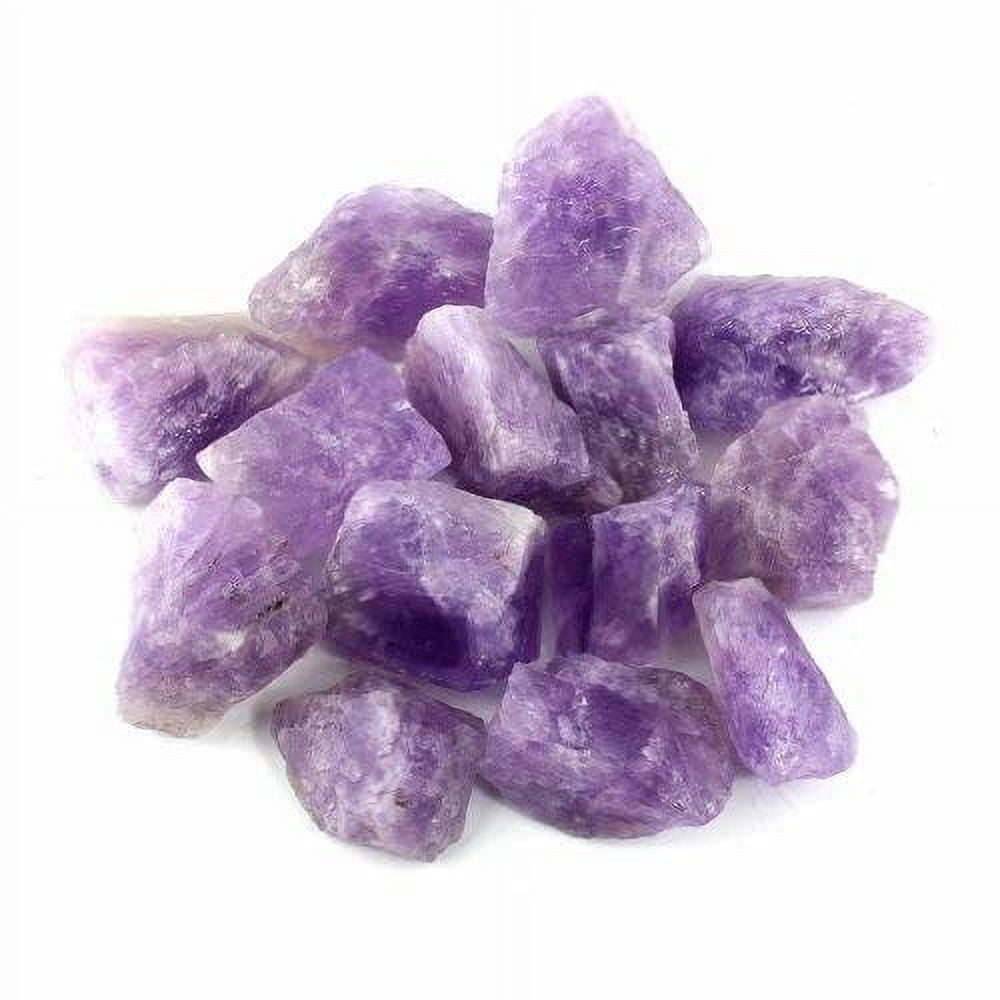 1lb Bulk Rough Amethyst Quartz Stones for Healing and Decoration