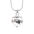 thumbnail image 1 of Crystal "Always in My Heart" Rhinsestone Remembrance Heart Cremation Urn Necklace for Ashes Urn Jewelry Funeral Memorial Pendant with Free Fill Kit and Gift Box, 1 of 13