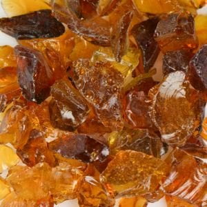 Crystal Amber Landscape Glass Small 50 Lb Bag$$Garden & Patio