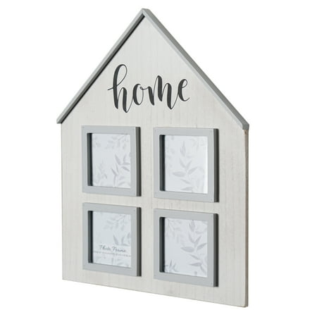 Crystal Art Gallery 18x14.5 White Wood Sentiment Collage Frame