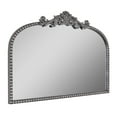 thumbnail image 1 of Crystal Art Gallery 24" x 34" Black Filigree Arch Mantel Decor Mirror, 1 of 4