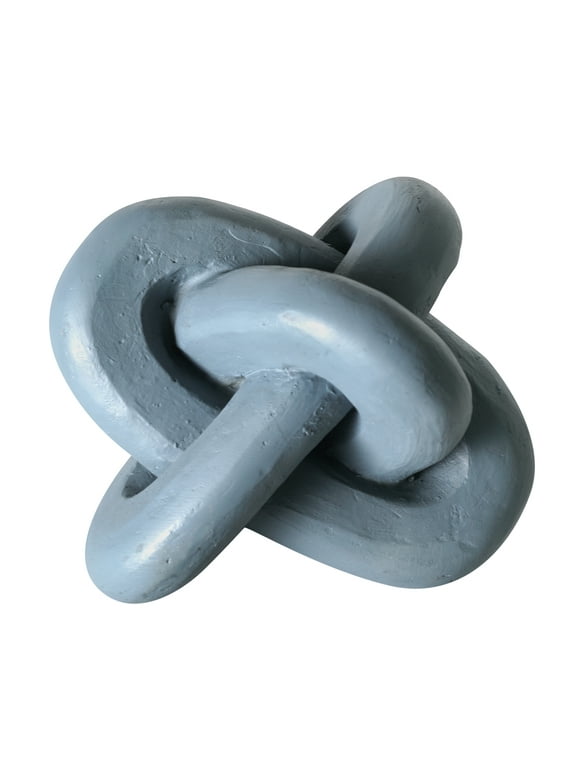 Crystal Art Gallery Contemporary Indoor Tabletop Resin Modern Blue Knot 4.3"