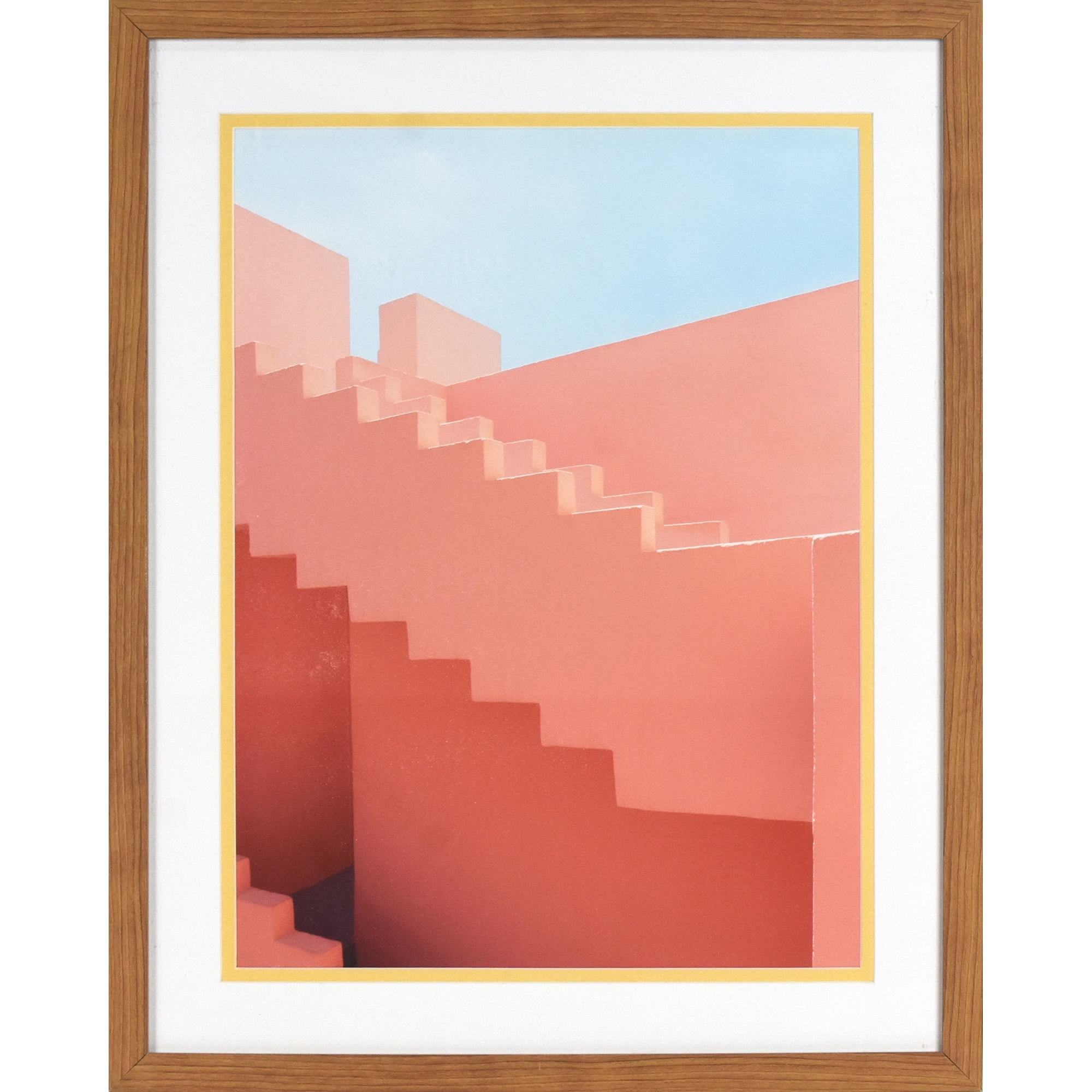 Crystal Art Gallery Framed Pink Stairs Art,16X20