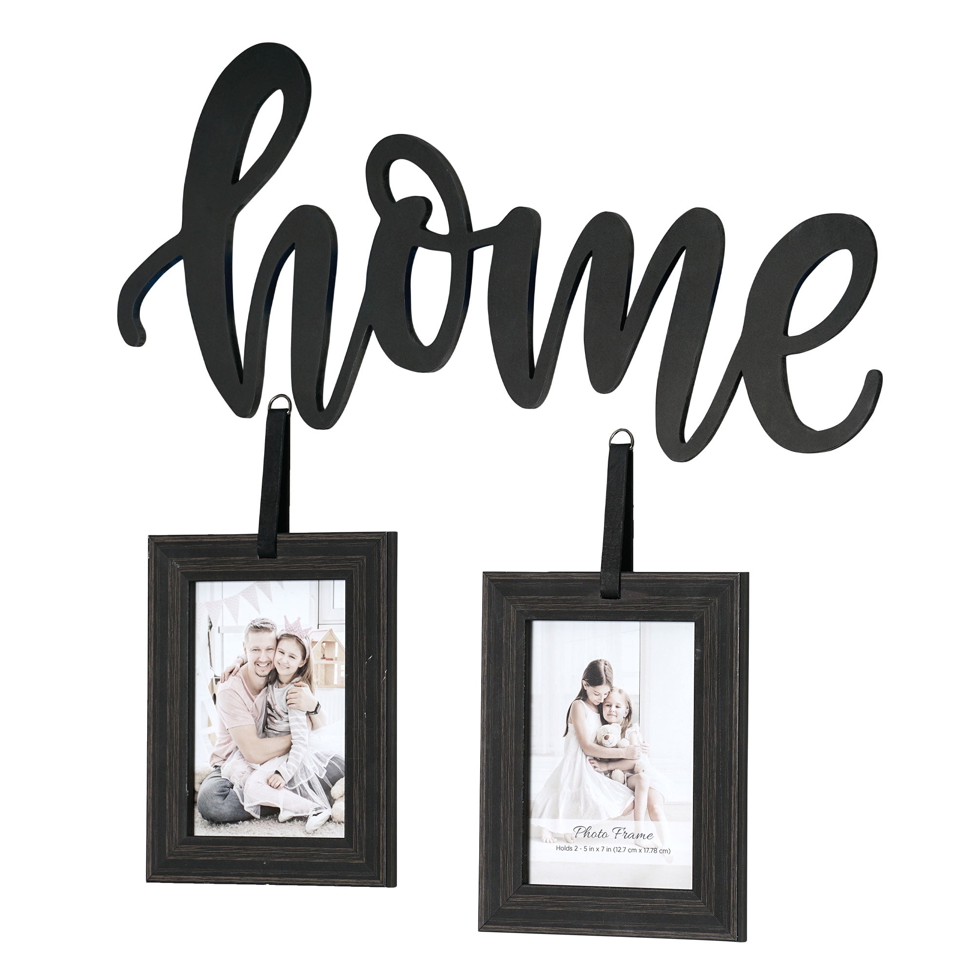 Crystal Art Gallery HOME Rustic Hanging Family Picture Frame Holds (2